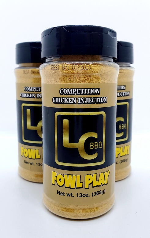 LC BBQ Fowl Play Competition Chicken Injection