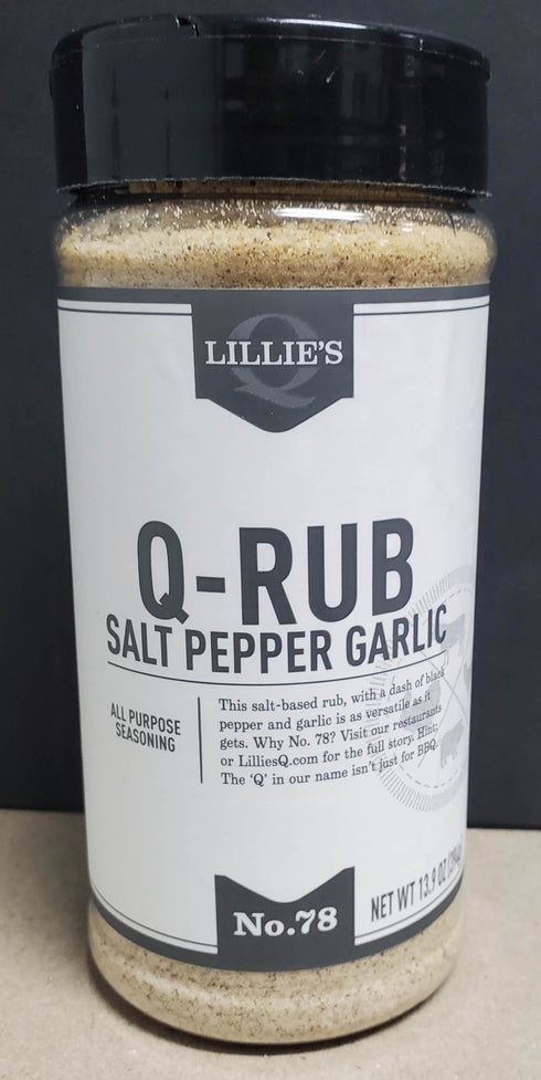 Lillie's Q Q-Rub Salt Pepper Garlic