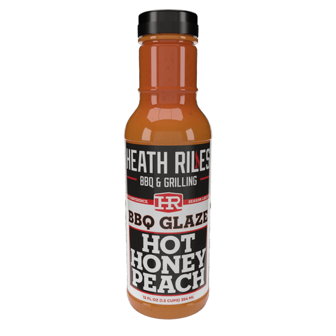 Heath Riles Hot Honey Peach BBQ Glaze