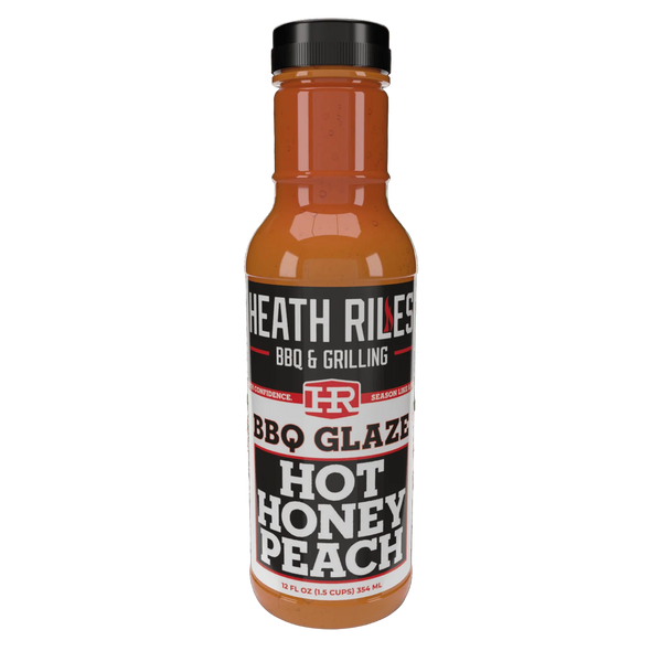 Heath Riles Hot Honey Peach BBQ Glaze