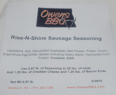 Rise-N-Shine Sausage Seasoning