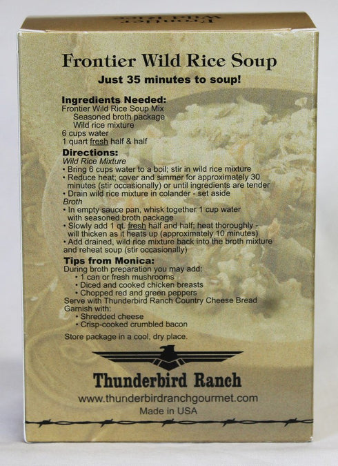 Thunderbird Ranch Frontier Wild Rice Soup