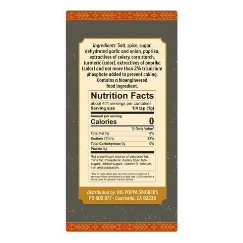 Big Poppa's Little Louie's Garlic Pepper Seasoning
