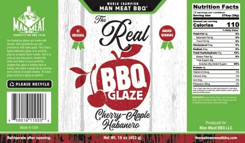 Man Meat BBQ Cherry Apple Habanero Glaze