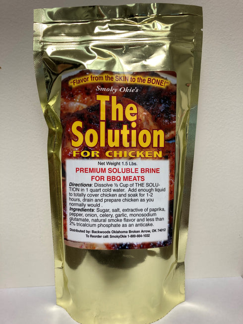 Smoky Okie's the Solution for chicken - 1.5lb bag