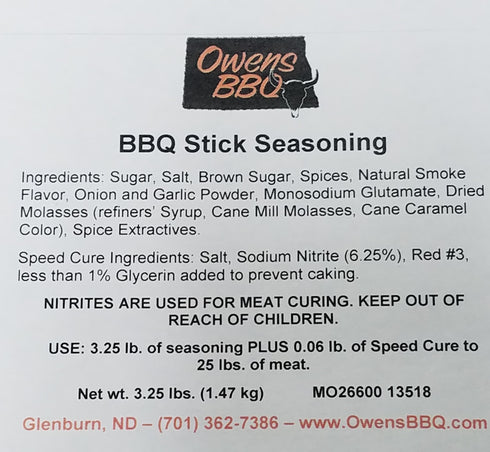 BBQ Meat Stick Seasoning