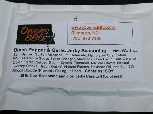 Black Pepper & Garlic Jerky Seasoning