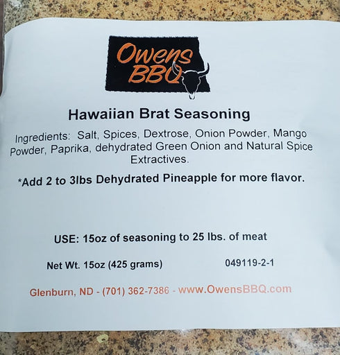 Hawaiian Bratwurst Seasoning