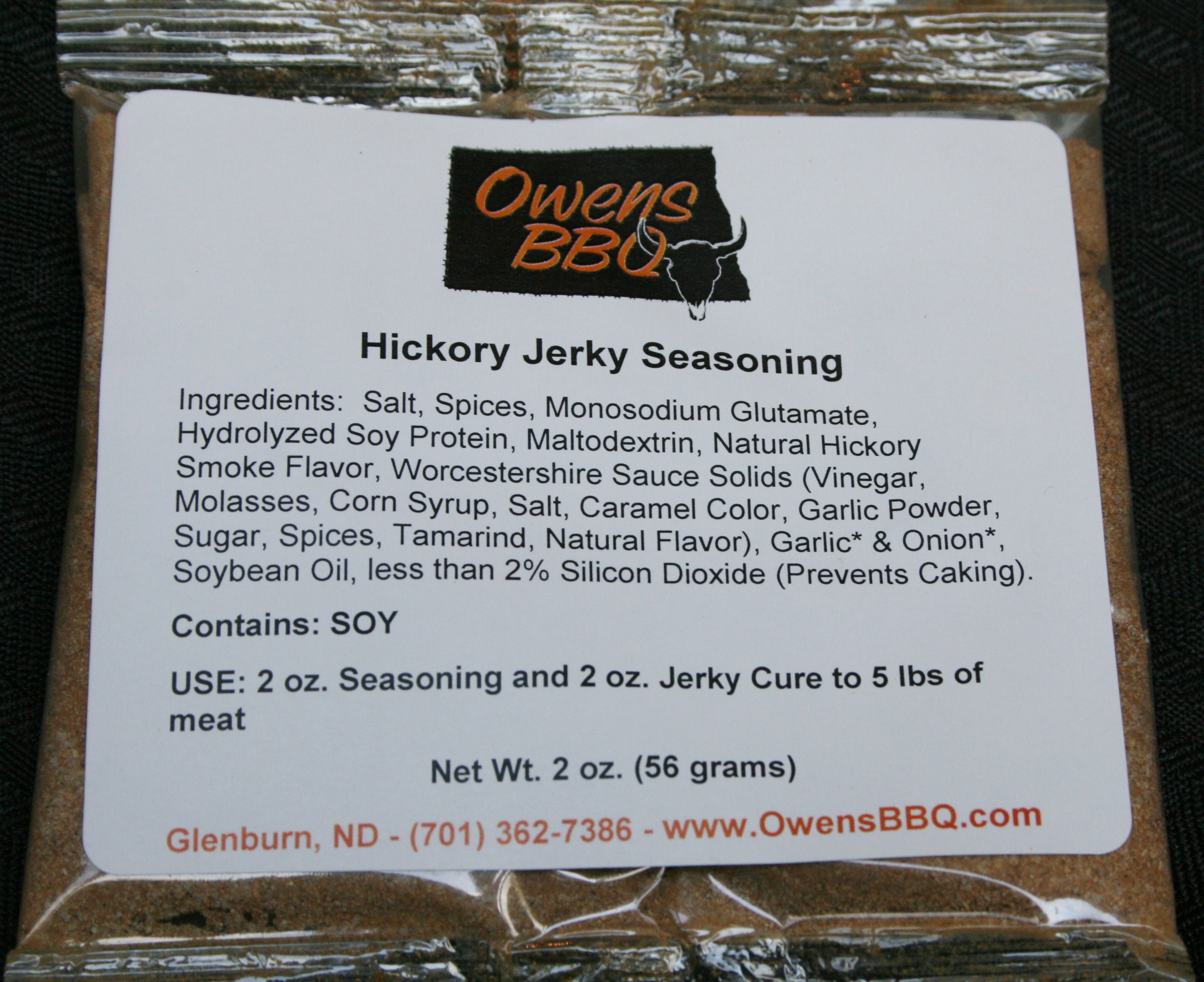 Hickory Jerky Seasoning Owens BBQ
