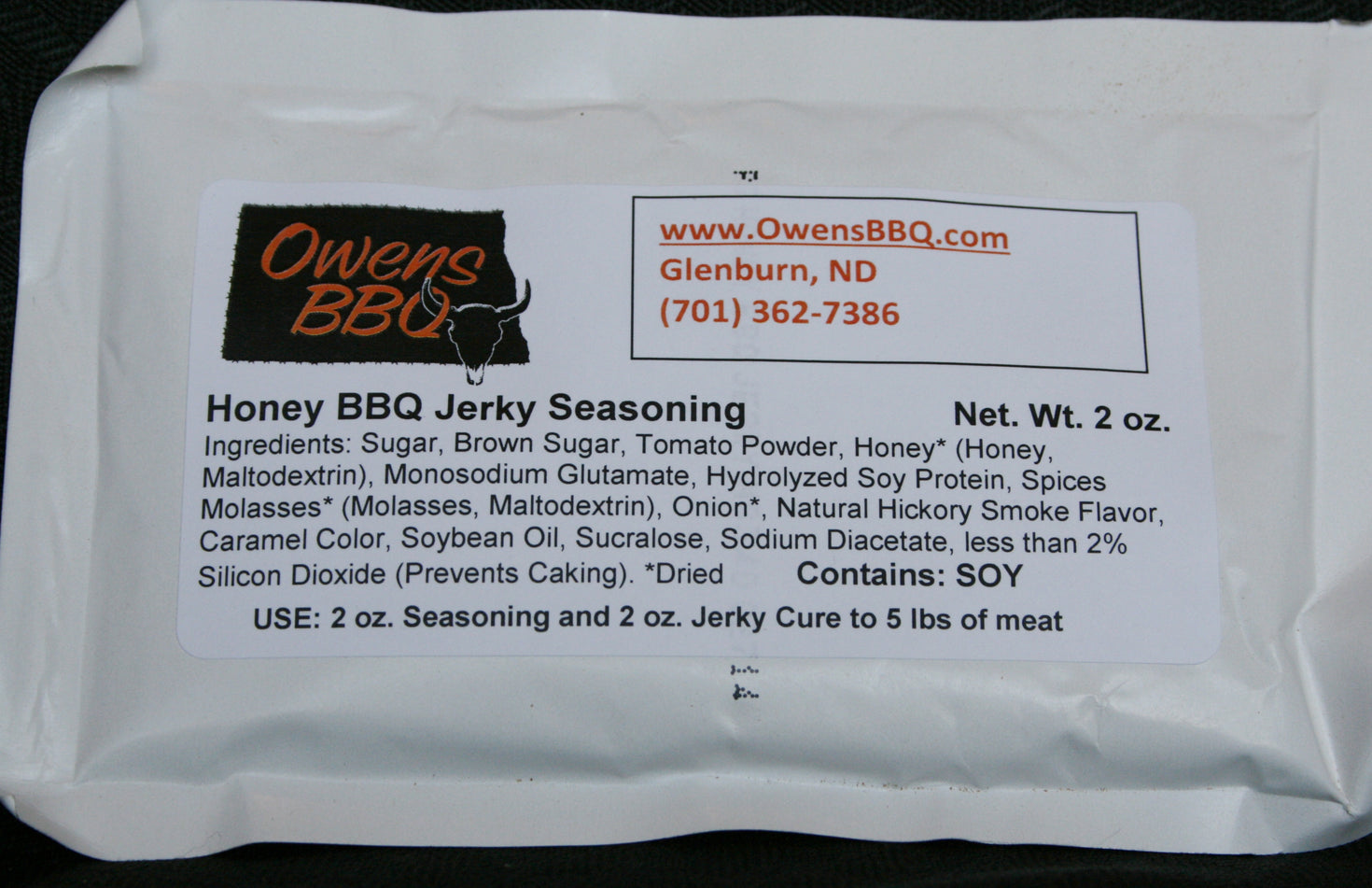 Honey BBQ Jerky Seasoning Owens BBQ