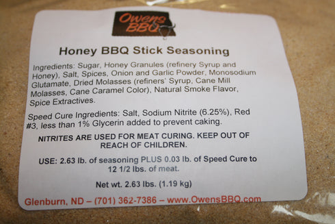Honey BBQ Stick Seasoning for 12.5 lbs