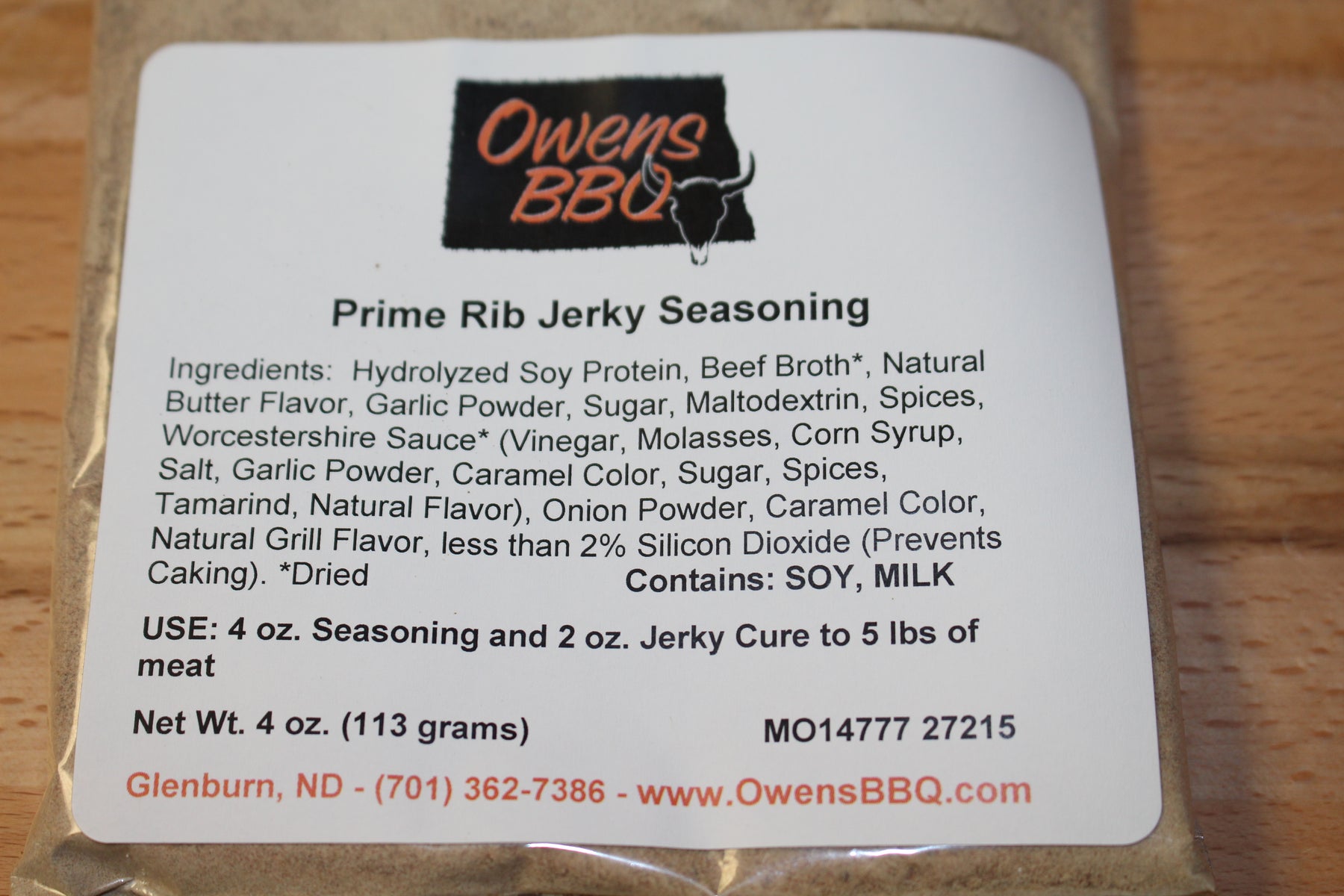 Black Pepper & Garlic Jerky Seasoning Owens BBQ