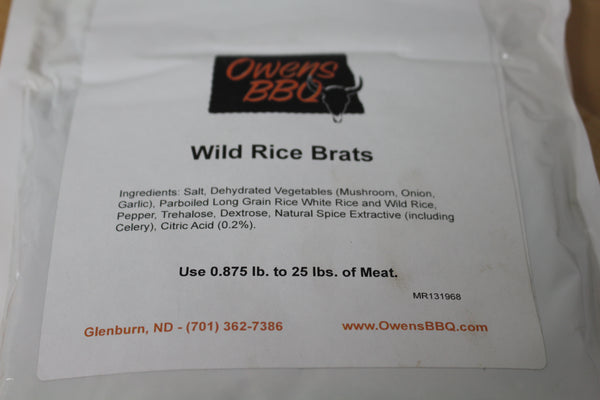 Wild Rice Bratwurst seasoning