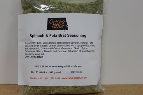 Spinach & Feta Brat seasoning