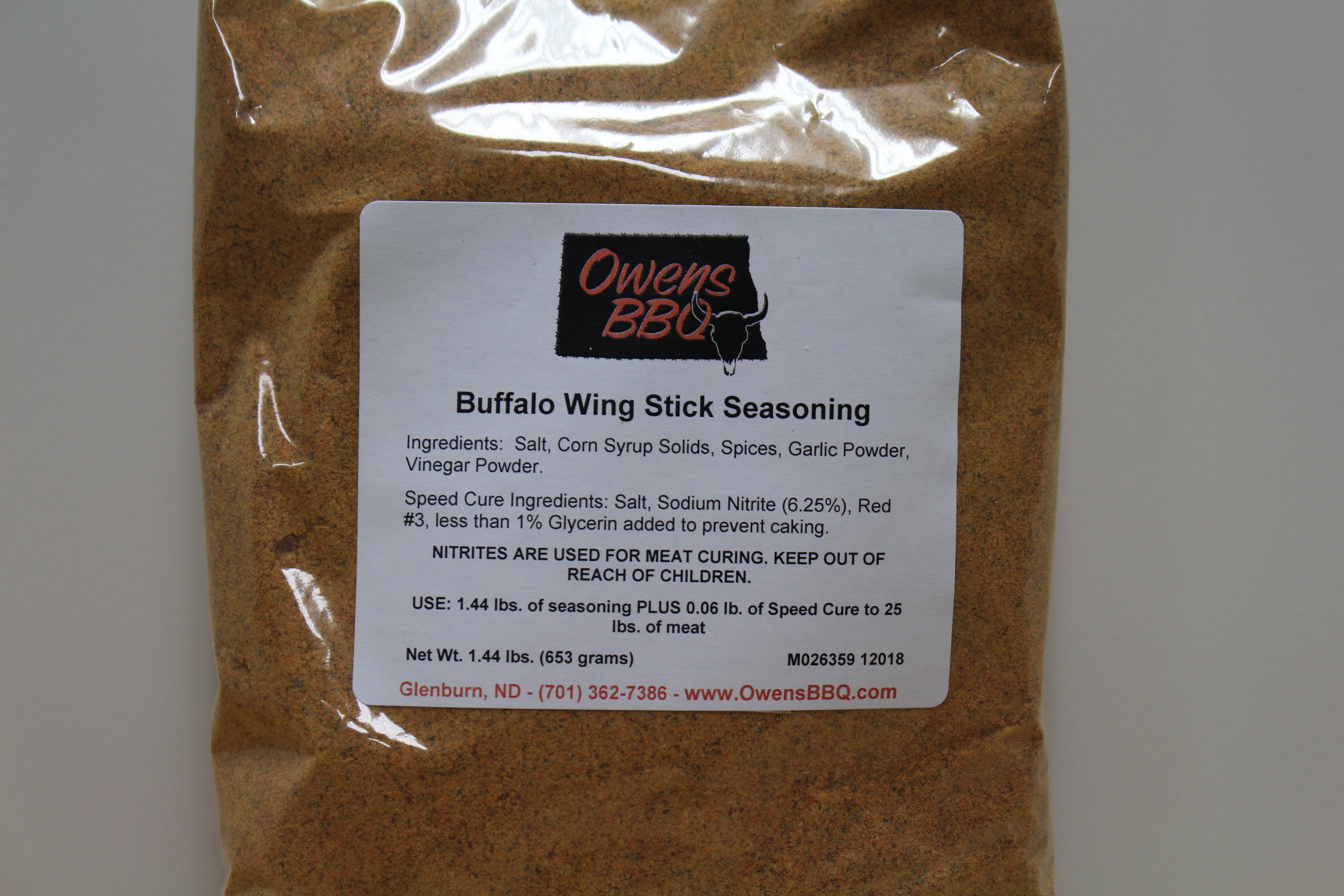 Buffalo Wing Stick Seasoning Owens BBQ