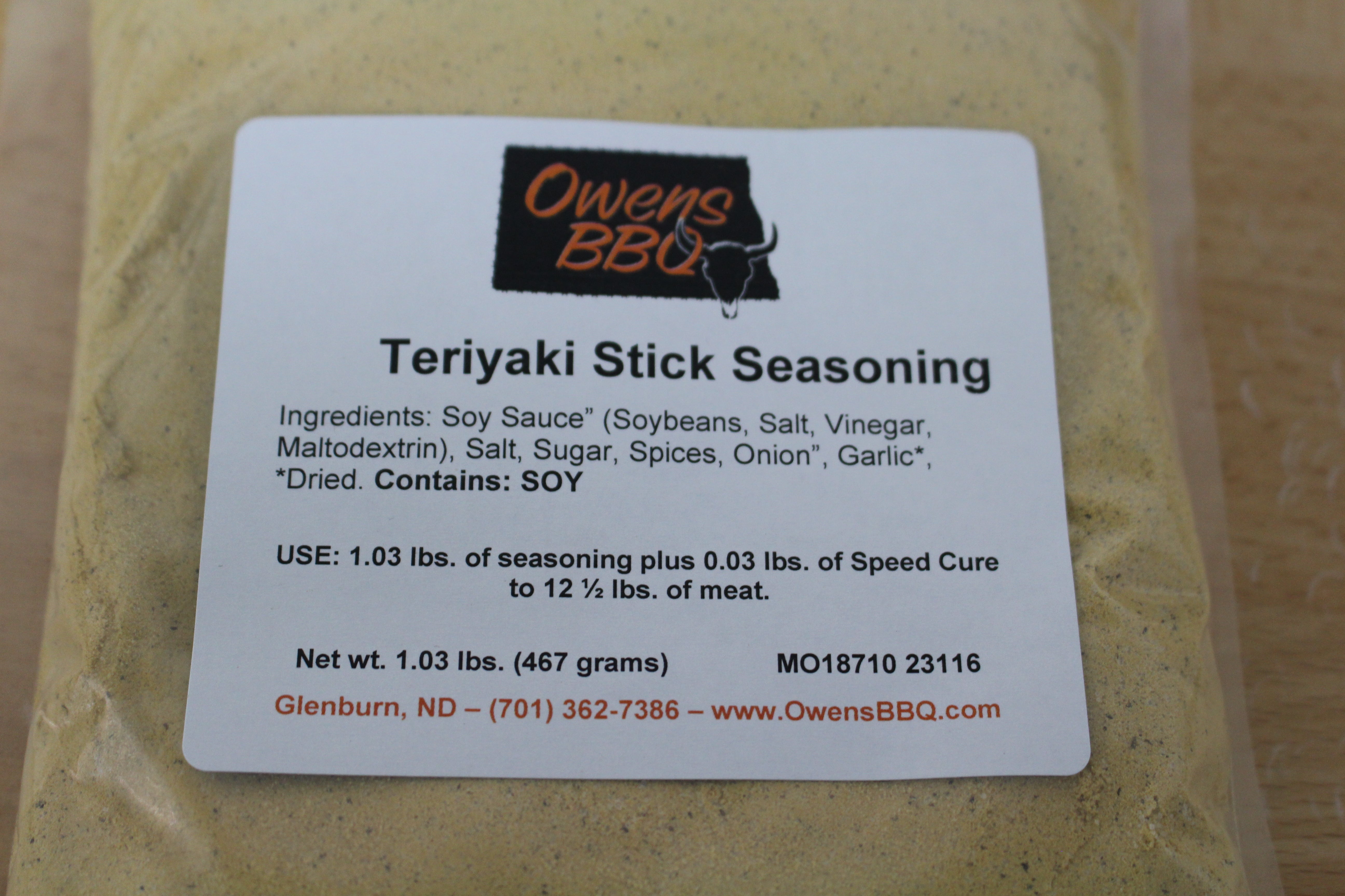 Teriyaki Meat stick seasoning Owens BBQ