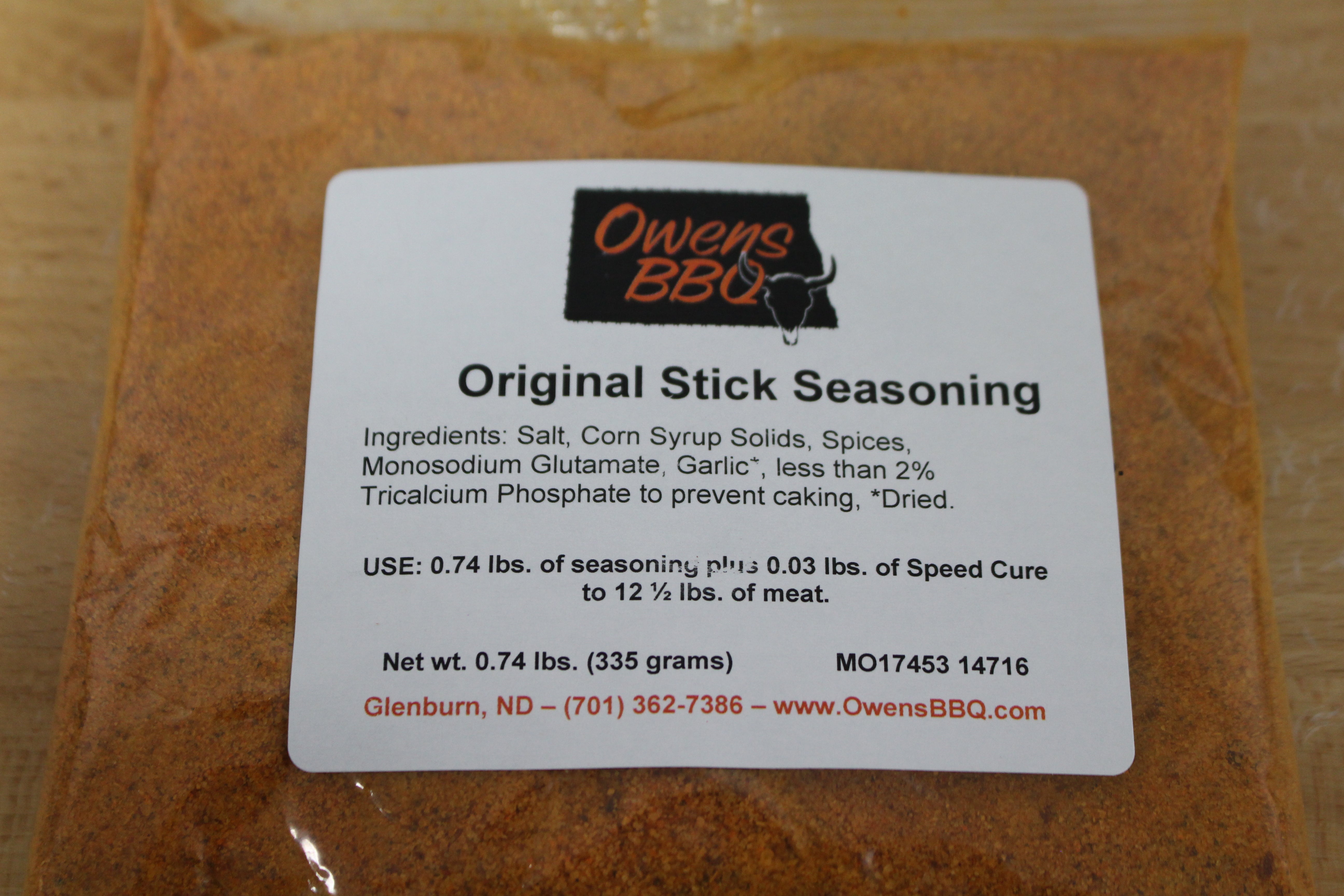 Original Snack Stick Seasoning Owens BBQ