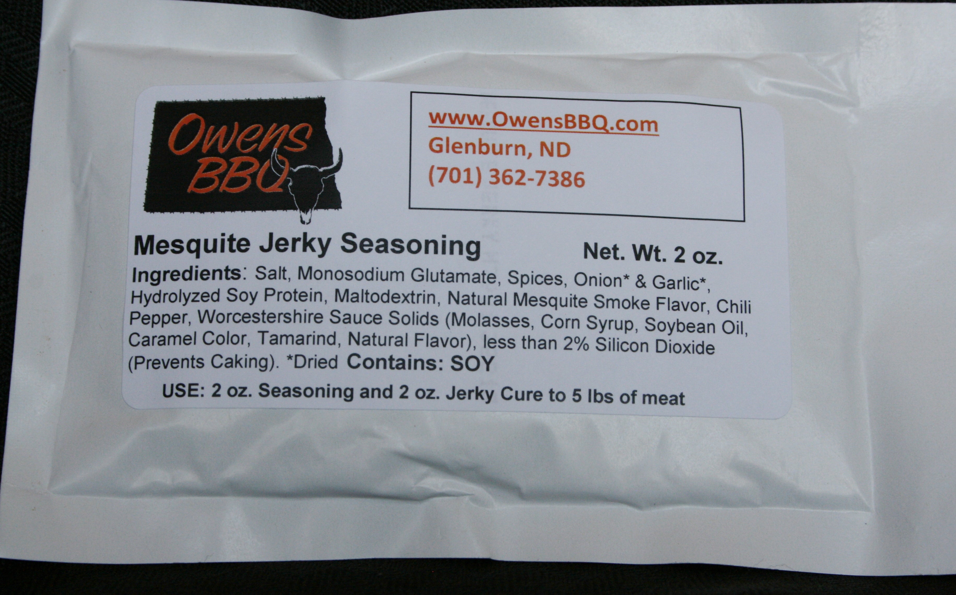 Mesquite Jerky Seasoning Owens BBQ