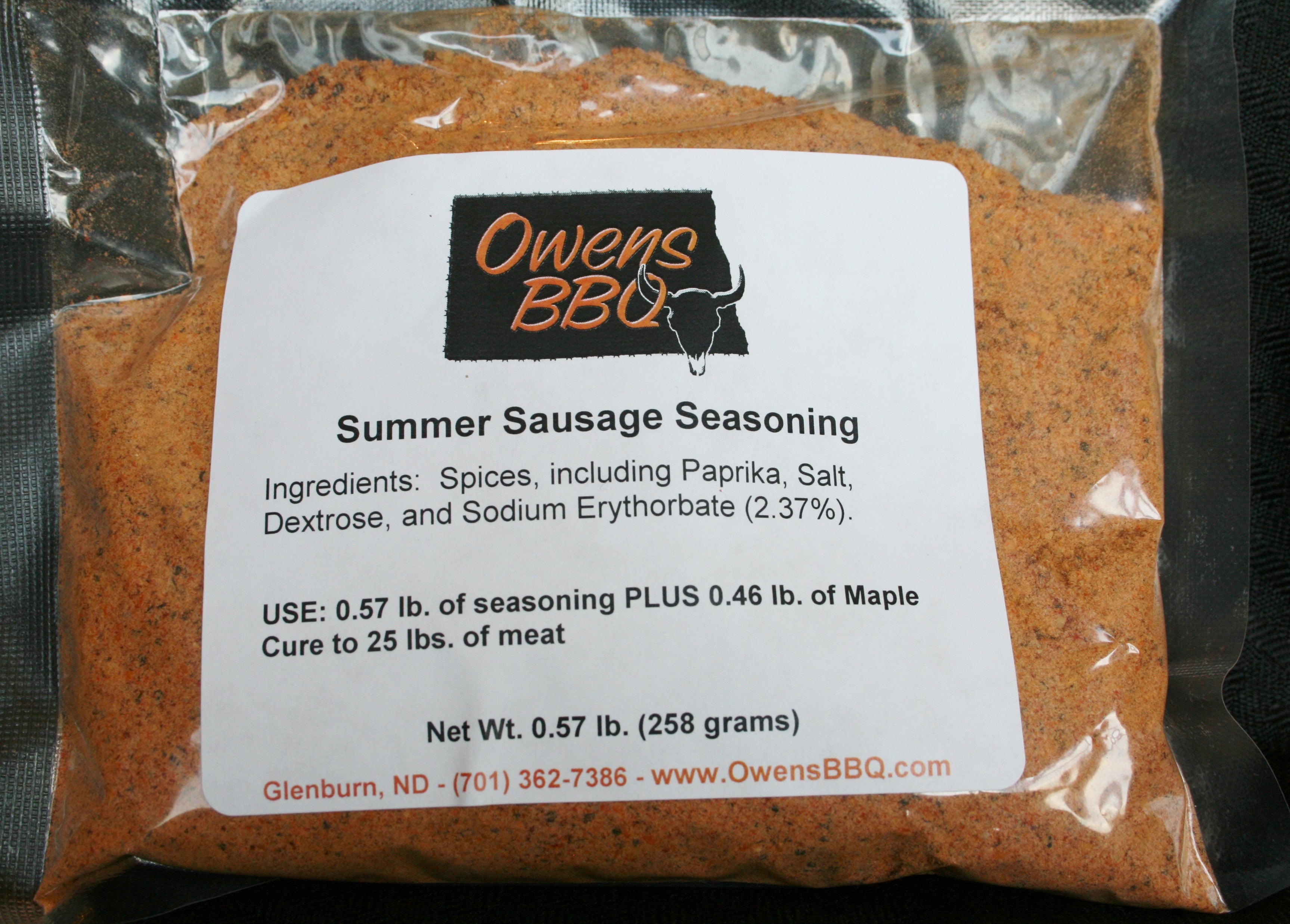 Summer Sausage Seasoning Owens BBQ