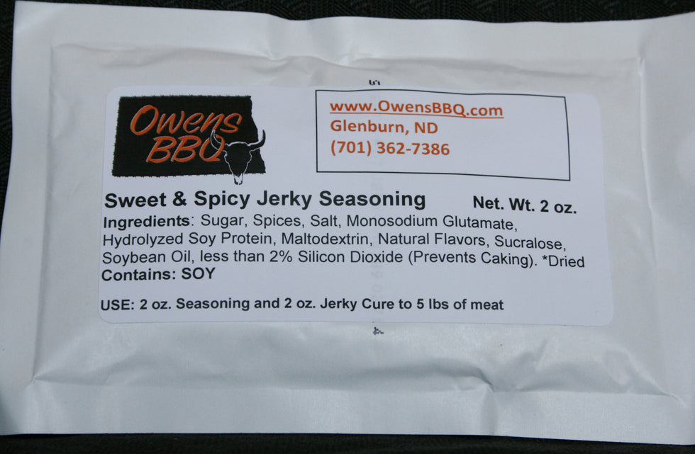 Sweet & Spicy Jerky Seasoning Owens BBQ