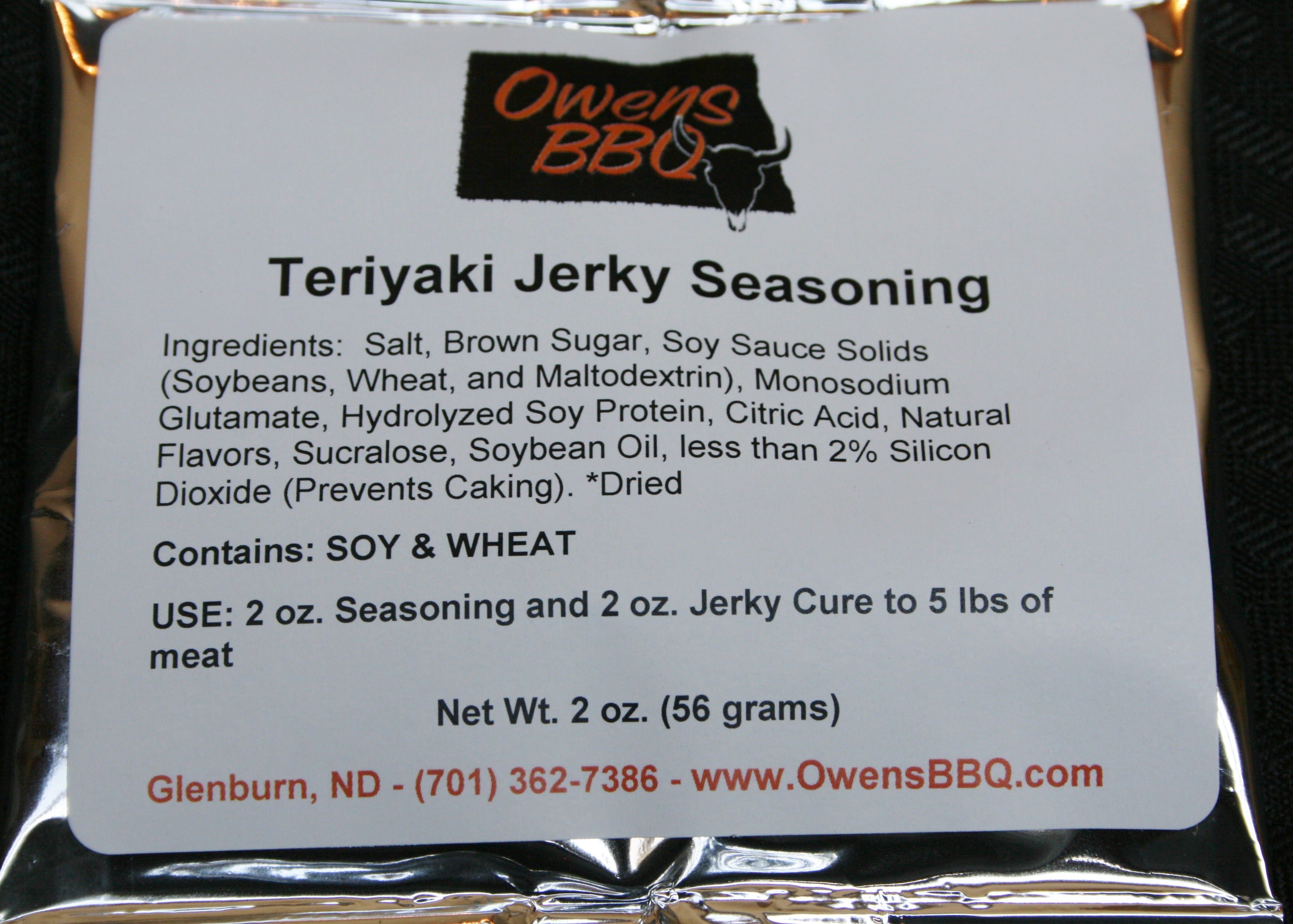 Teriyaki Jerky Seasoning Owens BBQ