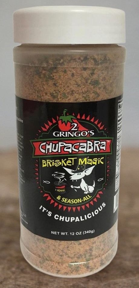 2 Gringo's Chupacabra Brisket Magic Seasoning 12oz shaker