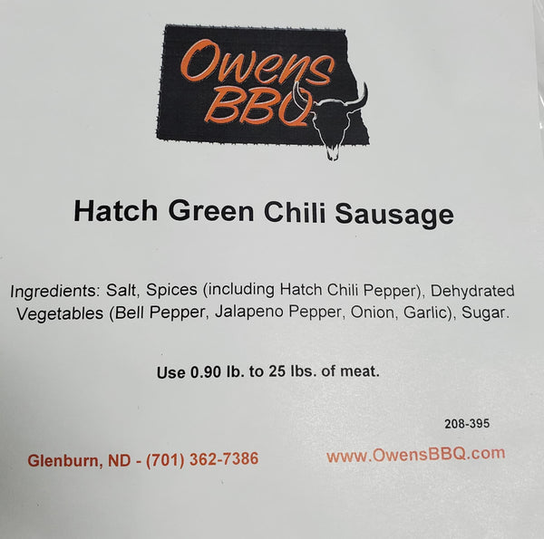 Hatch Green Chili Sausage Seasoning