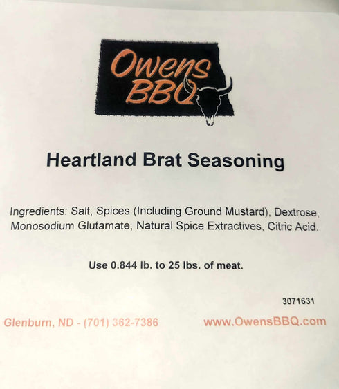 Heartland Bratwurst Seasoning
