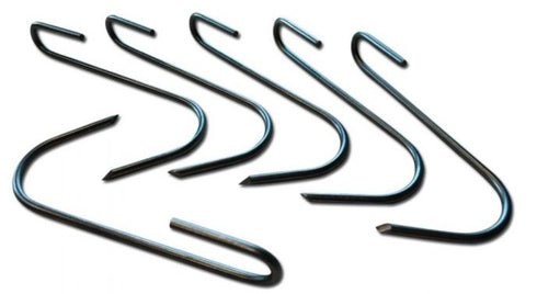 12 pack of stainless replacement meat hooks.